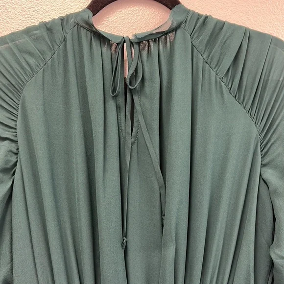 Noelle gathered silk midi dress - Picture 10 of 10